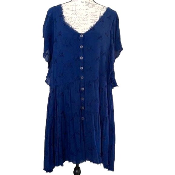 Free People Dresses & Skirts - Free People Embroidered Tiered Dress